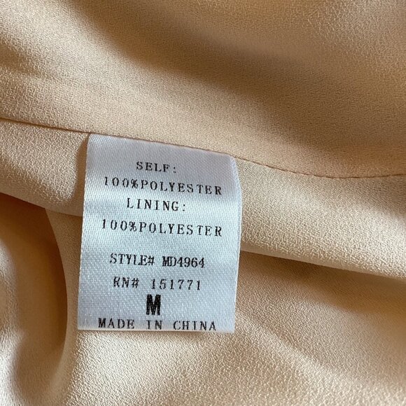 Gilli Women's Wrap Dress Medium Floral Ruffle Short Sleeve‎ White/Beige - Picture 3 of 8